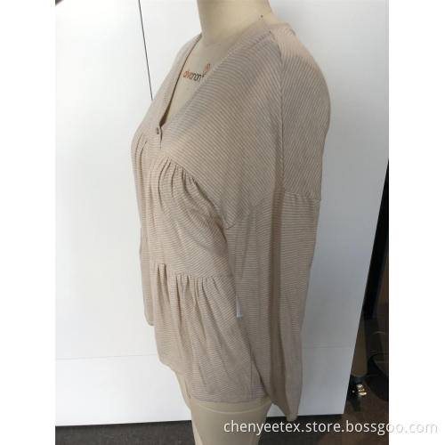 Striped knit with long sleeves